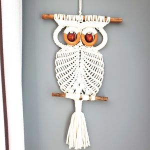 Handmade Macrame Owl
